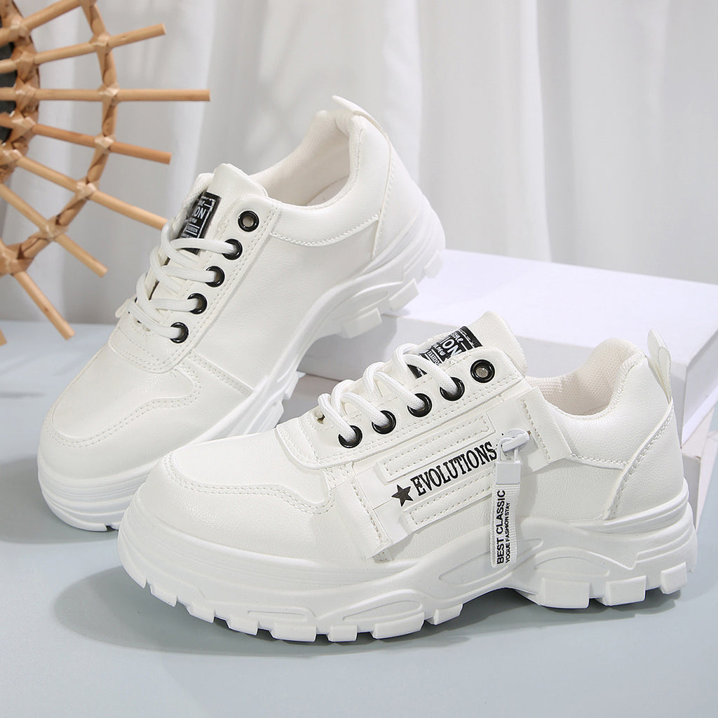 Sneakers Donna Chunky Casual con Suola Alta Spessa in similpelle
