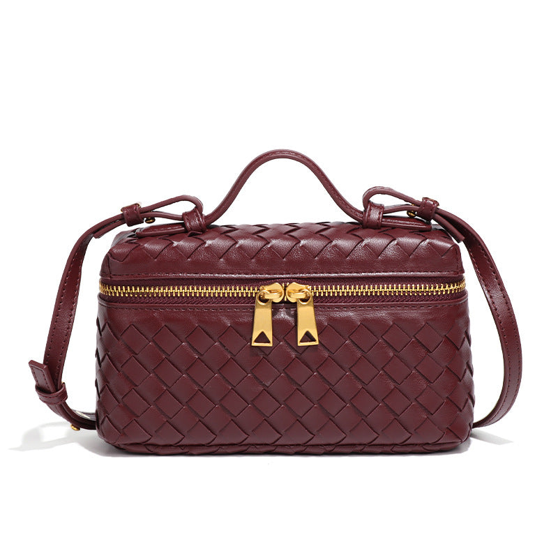 Borsa Donna a Tracolla Intrecciata Bauletto Vanity Case