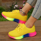 Sneakers Donna Sportive Running Multicolor in Tessuto Mesh Traspirante