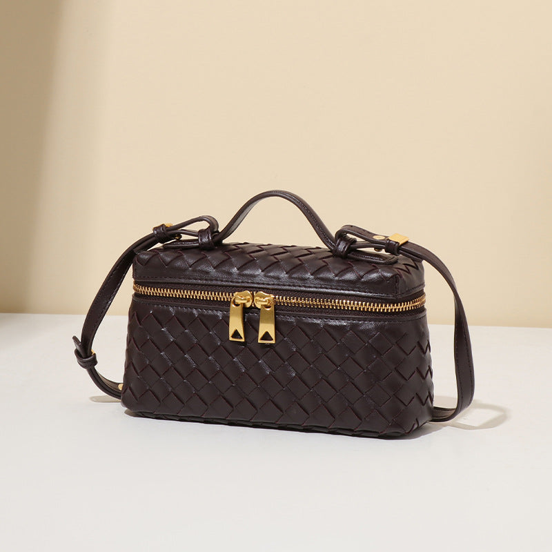 Borsa Donna a Tracolla Intrecciata Bauletto Vanity Case