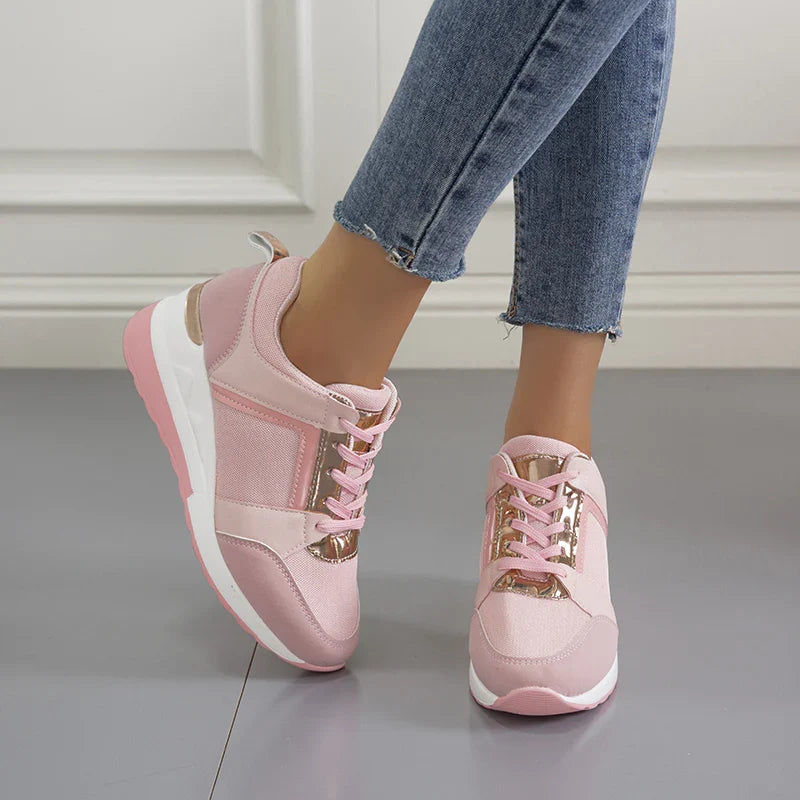 Scarpe da Ginnastica Donna Sneaker Casual con Zeppa