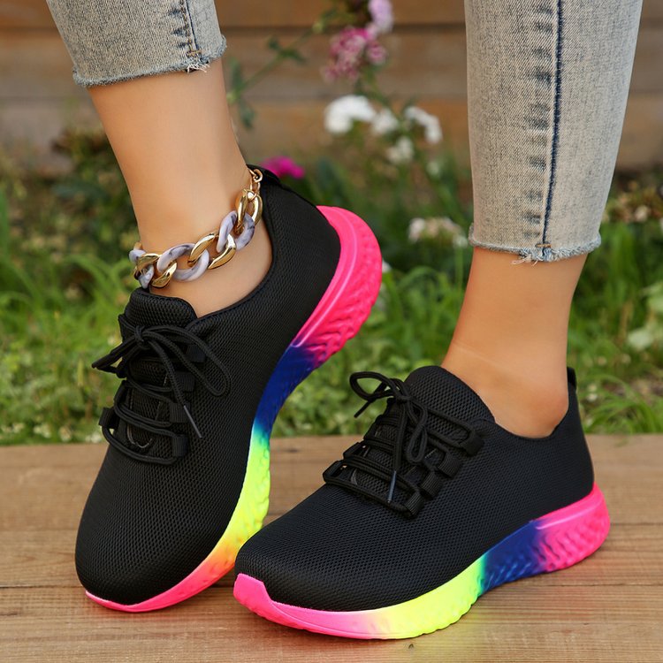Sneakers Donna Sportive Running Multicolor in Tessuto Mesh Traspirante