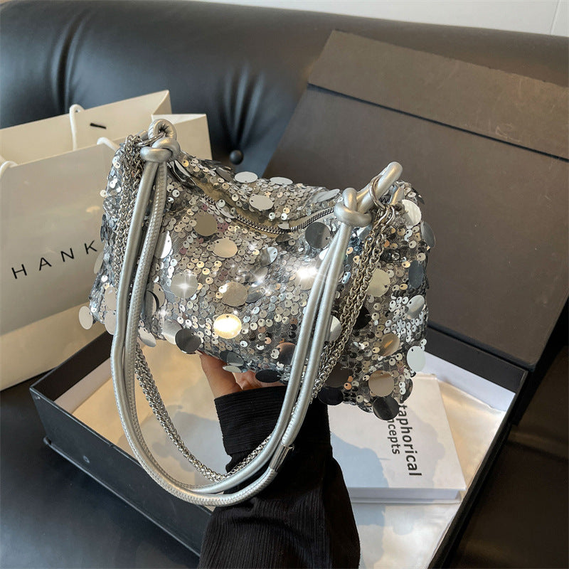 Borsa a Spalla Donna da Sera in Paillettes - Pochette da Cerimonia