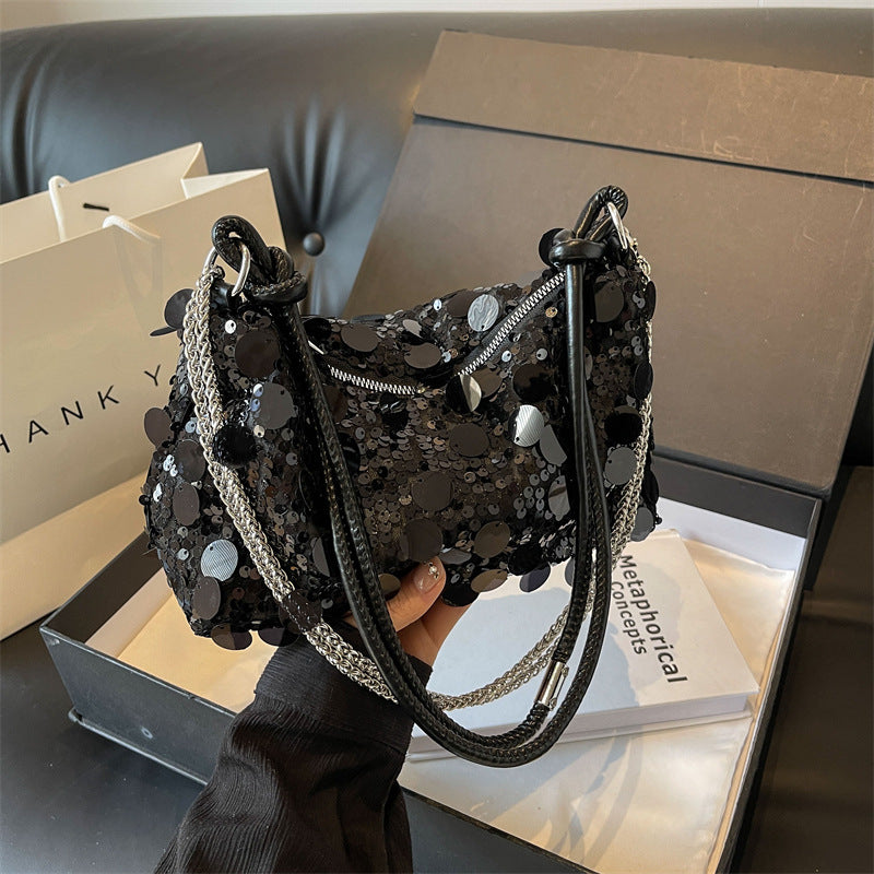 Borsa a Spalla Donna da Sera in Paillettes - Pochette da Cerimonia