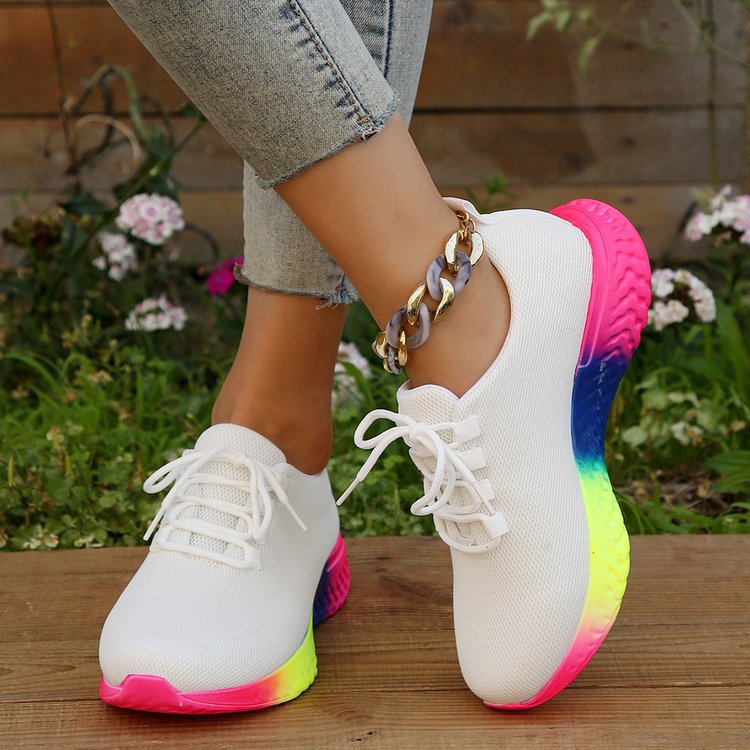 Sneakers Donna Sportive Running Multicolor in Tessuto Mesh Traspirante