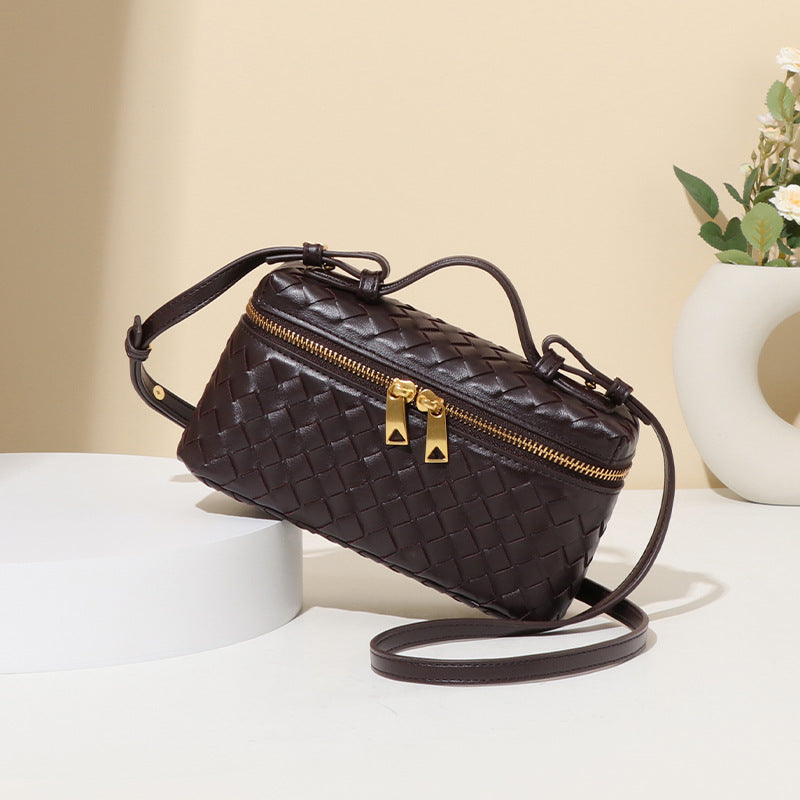 Borsa Donna a Tracolla Intrecciata Bauletto Vanity Case