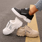 Sneakers Donna Chunky Casual con Suola Alta Spessa in similpelle
