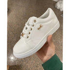 Sneakers Donna Casual Basse Comode Traspiranti in similpelle