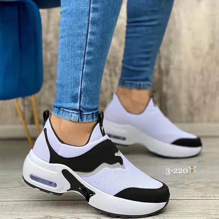 Sneakers Donna Sportive Slip-On con Cuscino d'Aria Ammortizzate e Traspiranti Tessuto Mesh