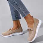 Mocassini Sneakers Donna Casual Slip-On con Suola Flessibile in Tessuto Mesh Traspirante