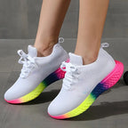 Sneakers Donna Sportive Running Multicolor in Tessuto Mesh Traspirante