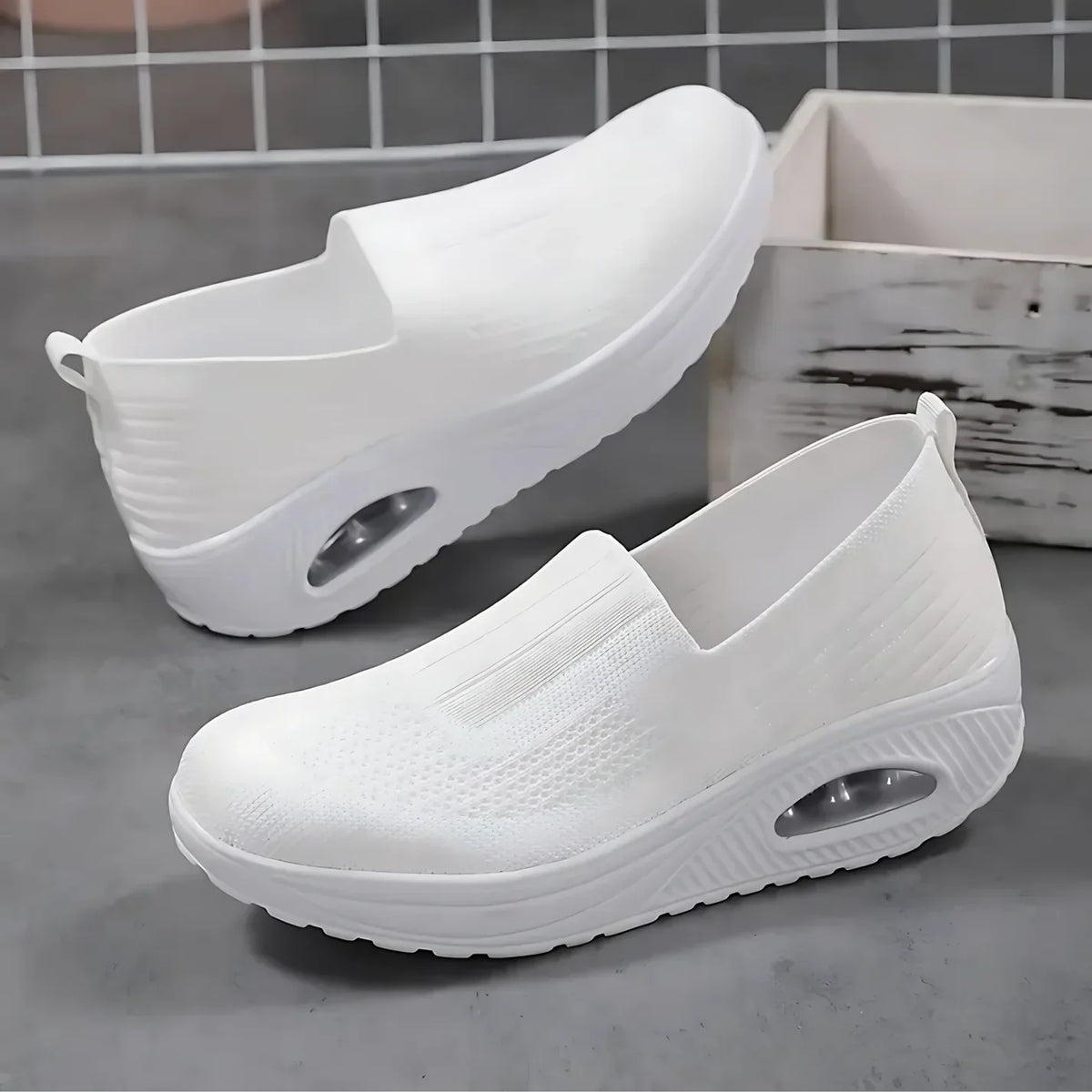 Sneakers Donna Slip On Scarpe Casual Traspiranti Senza Lacci