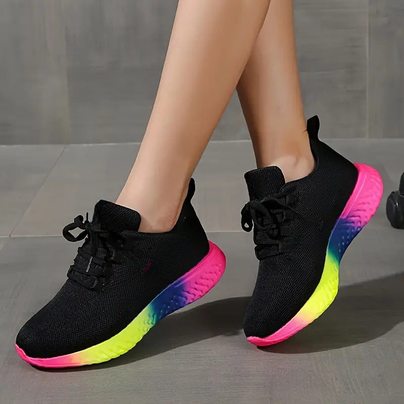 Sneakers Donna Sportive Running Multicolor in Tessuto Mesh Traspirante