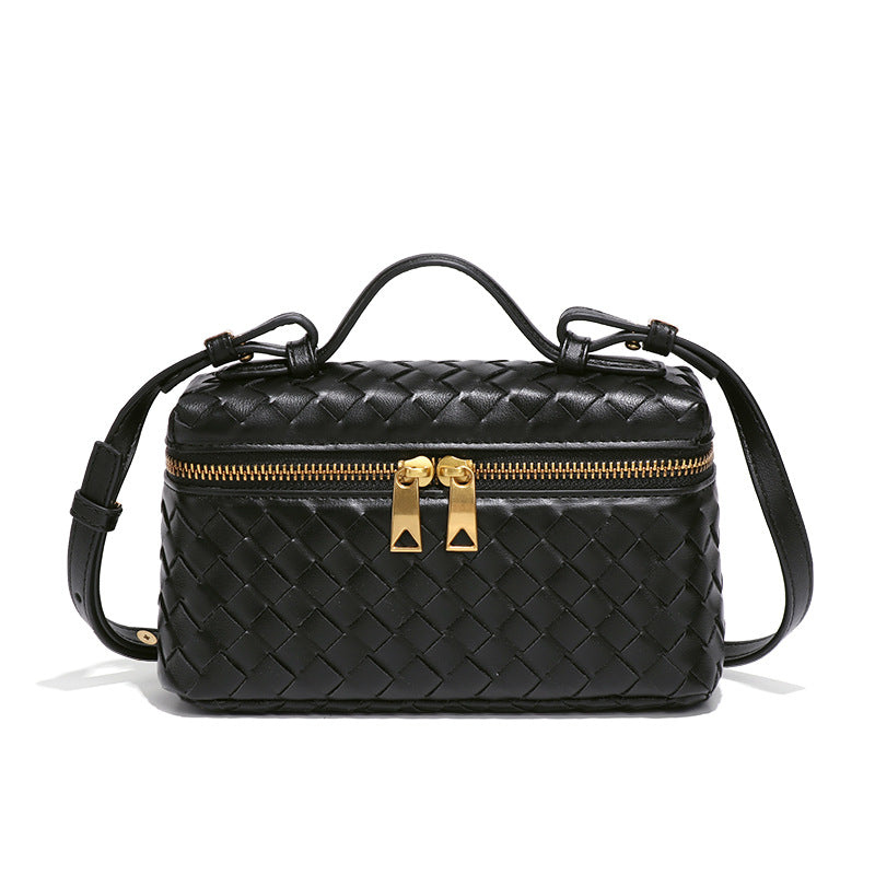 Borsa Donna a Tracolla Intrecciata Bauletto Vanity Case
