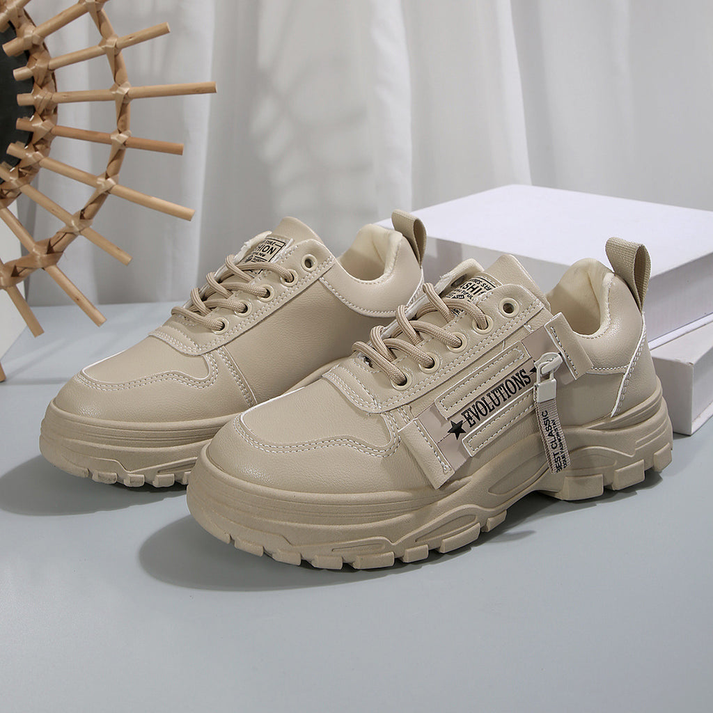 Sneakers Donna Chunky Casual con Suola Alta Spessa in similpelle