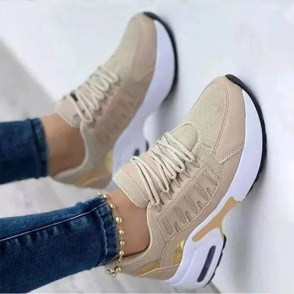 Sneakers Donna Sportive Casual con Suola Spessa e Tomaia Traspirante