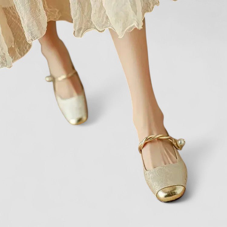 Scarpe Donna Mary Jane Eleganti con Cinturino e Tacco Basso
