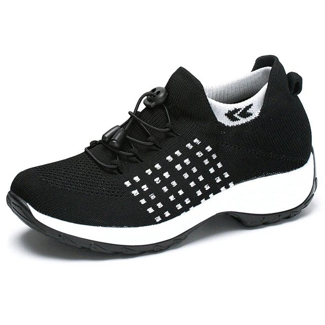 Sneakers da Donna Slip-On in Tessuto Traspirante e Suola Ammortizzata