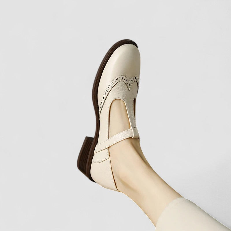 Scarpe Donna Mary Jane Basse Casual Eleganti con Cinturino e Fibbia
