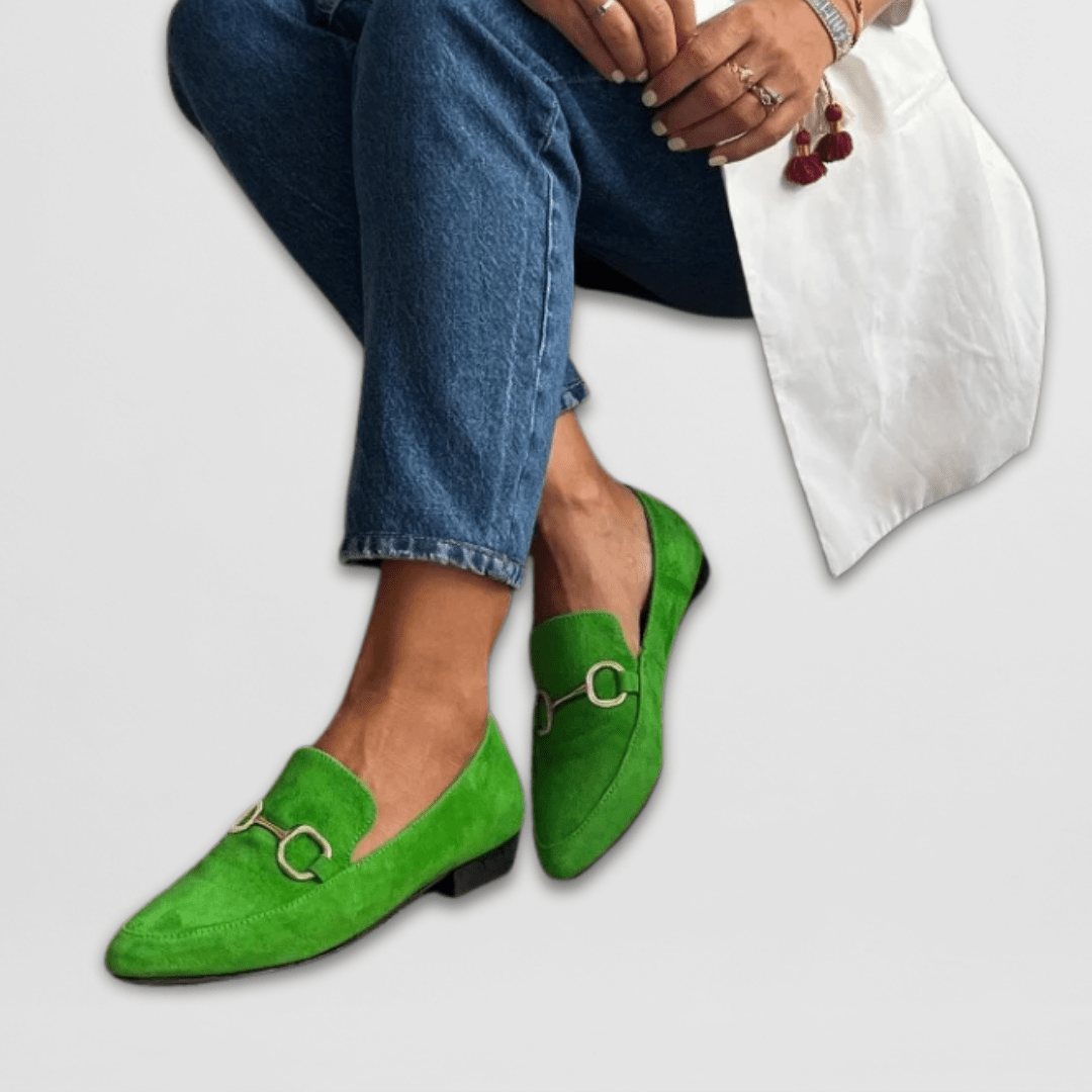 Mocassini Donna a Punta Scarpe Basse Eleganti con Morsetto