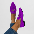 Mocassini Donna a Punta Scarpe Basse Eleganti con Morsetto