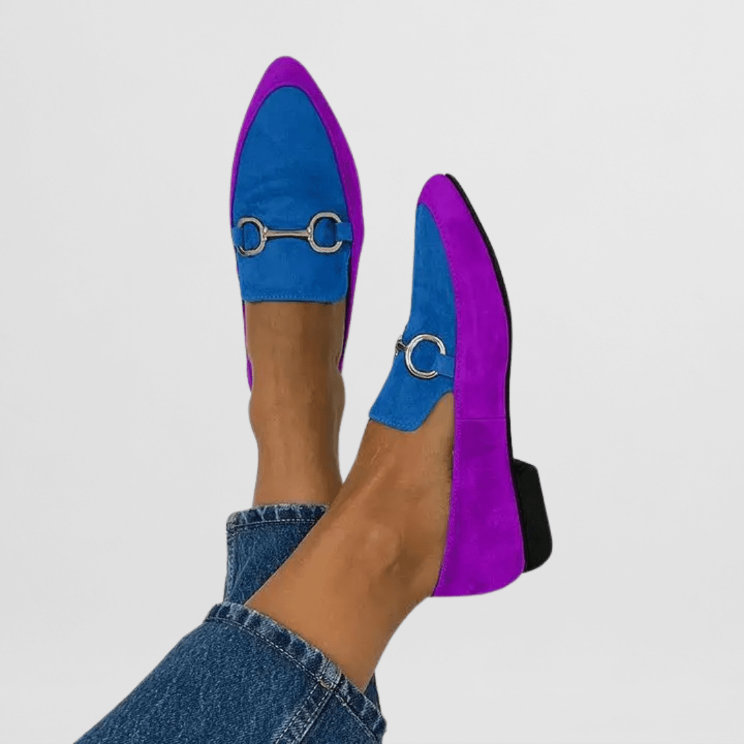 Mocassini Donna a Punta Scarpe Basse Eleganti con Morsetto
