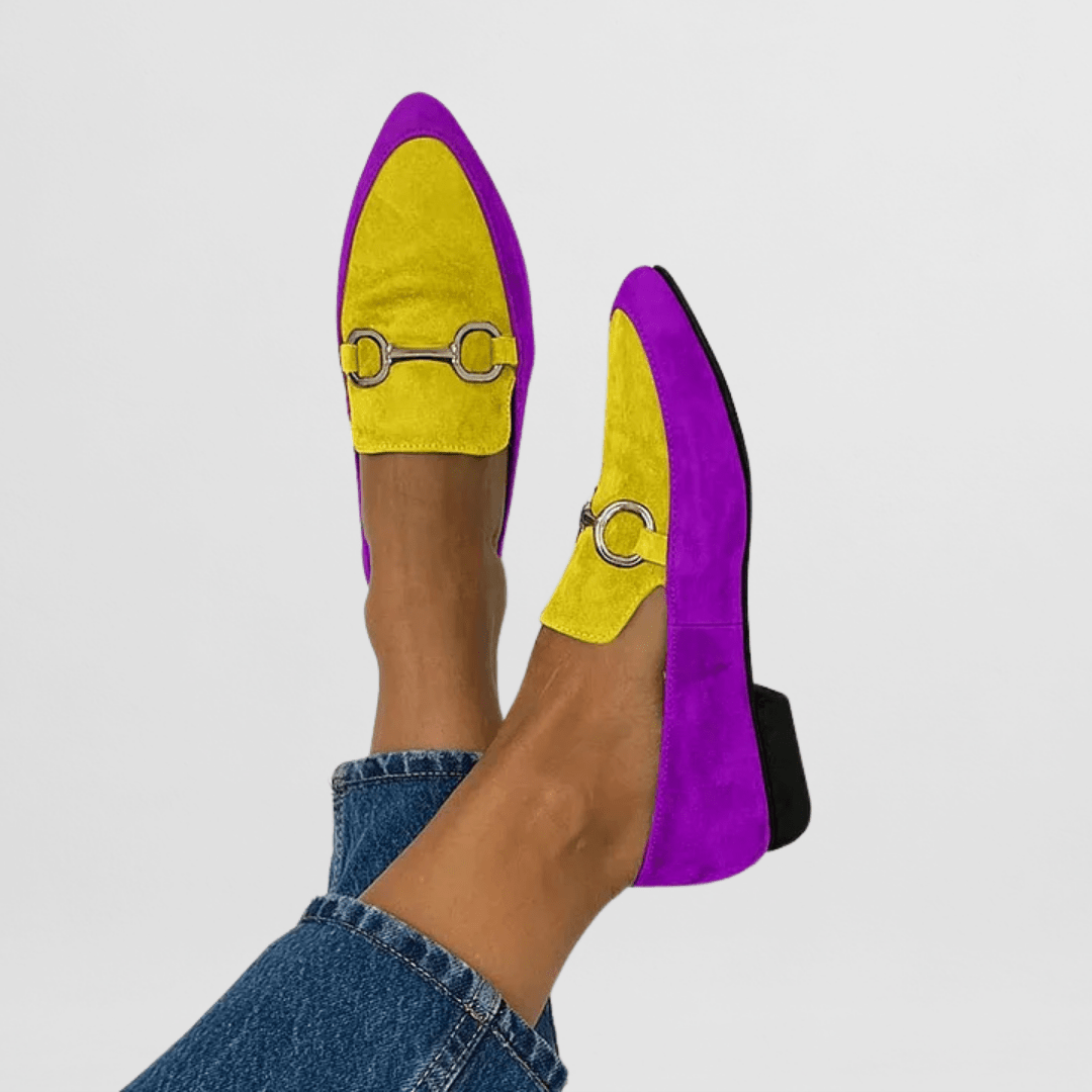 Mocassini Donna a Punta Scarpe Basse Eleganti con Morsetto