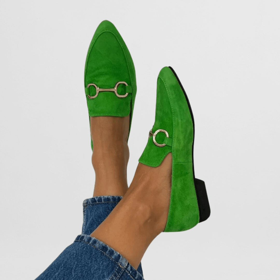 Mocassini Donna a Punta Scarpe Basse Eleganti con Morsetto
