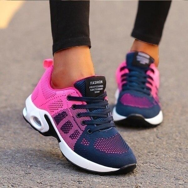 Scarpe da Ginnastica Donna Sneaker Sportive Traspiranti con Cuscino d'Aria