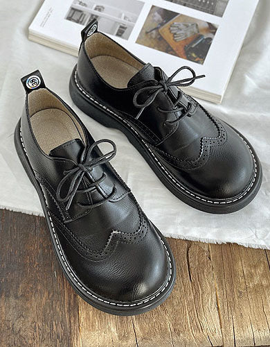 Scarpe Donna Stringate Oxford Brogue Basse Casual Eleganti