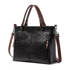 Borsa a Mano e Tracolla Donna in similpelle Tote Bag Capiente con Tasche