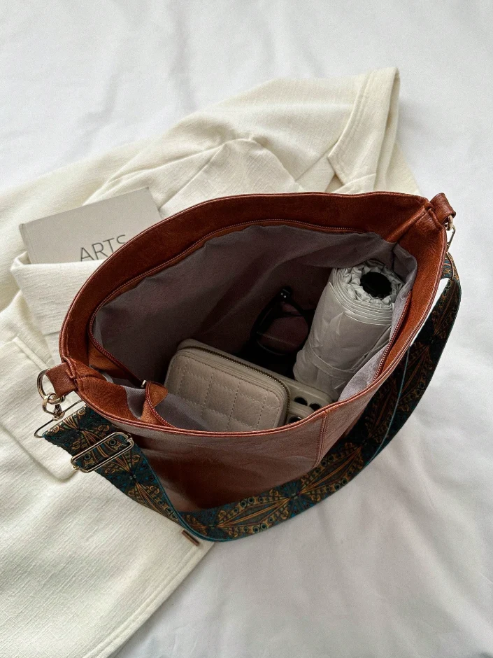 Borsa Tracolla Donna in similpelle con Tracolla grande