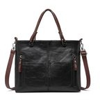 Borsa a Mano e Tracolla Donna in similpelle Tote Bag Capiente con Tasche