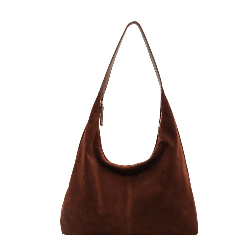 Borsa a Spalla Donna in Camoscio Borsa Hobo Bag Capiente