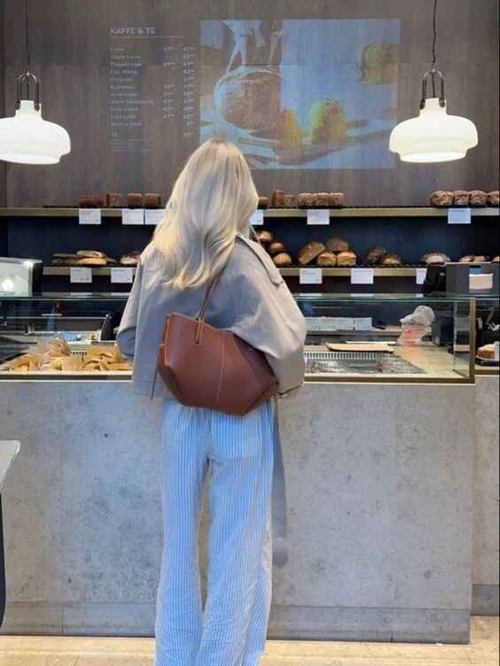 Damen Shopper mit doppelten kurzen und langen Henkeln, große Tote Bag