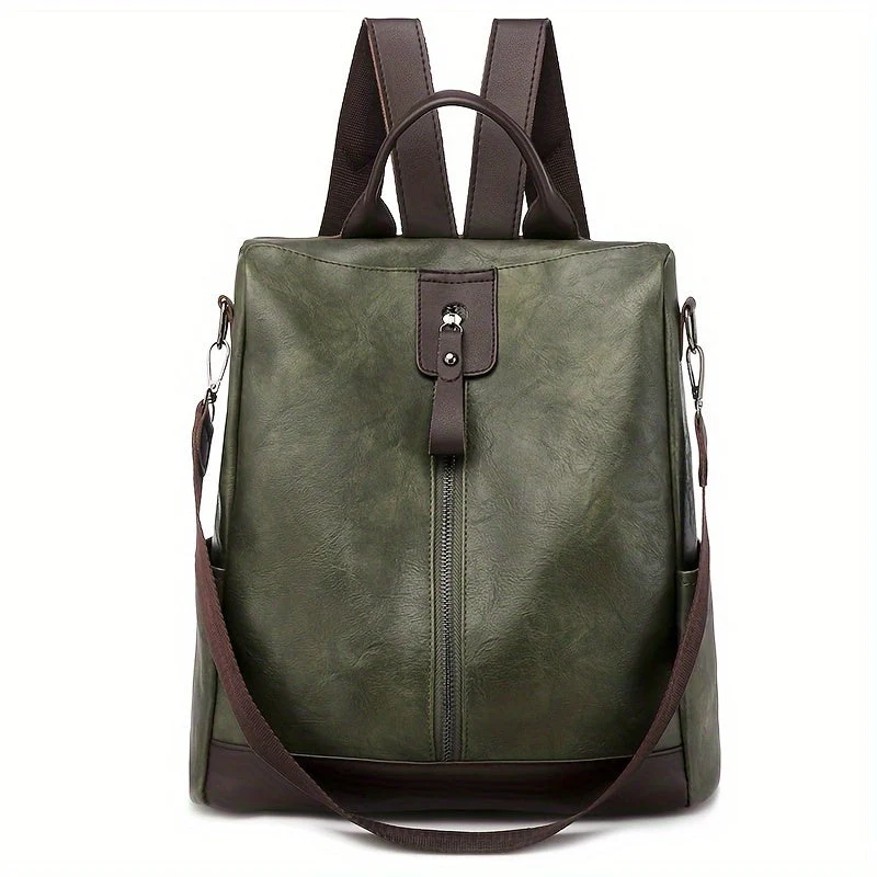 Damen-Rucksack Tasche Diebstahlsicher aus Kunstleder - Wasserdicht und geräumig für Reise und Arbeit
