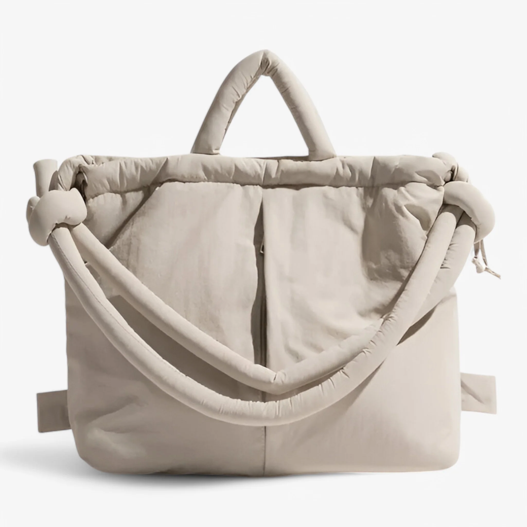 Borsa Puffer Donna grande Soffice con Manici a Nodo imbottita
