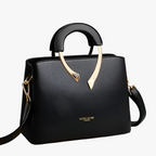 Borsa Donna a Mano in similpelle Elegante - Borsa a Tracolla da Lavoro e Cerimonia con Manici Rigidi