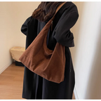 Borsa a Spalla Donna in Camoscio Borsa Hobo Bag Capiente