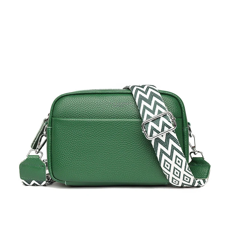 Borsa a Tracolla Donna in similpelle con Tracolla Larga Geometrica