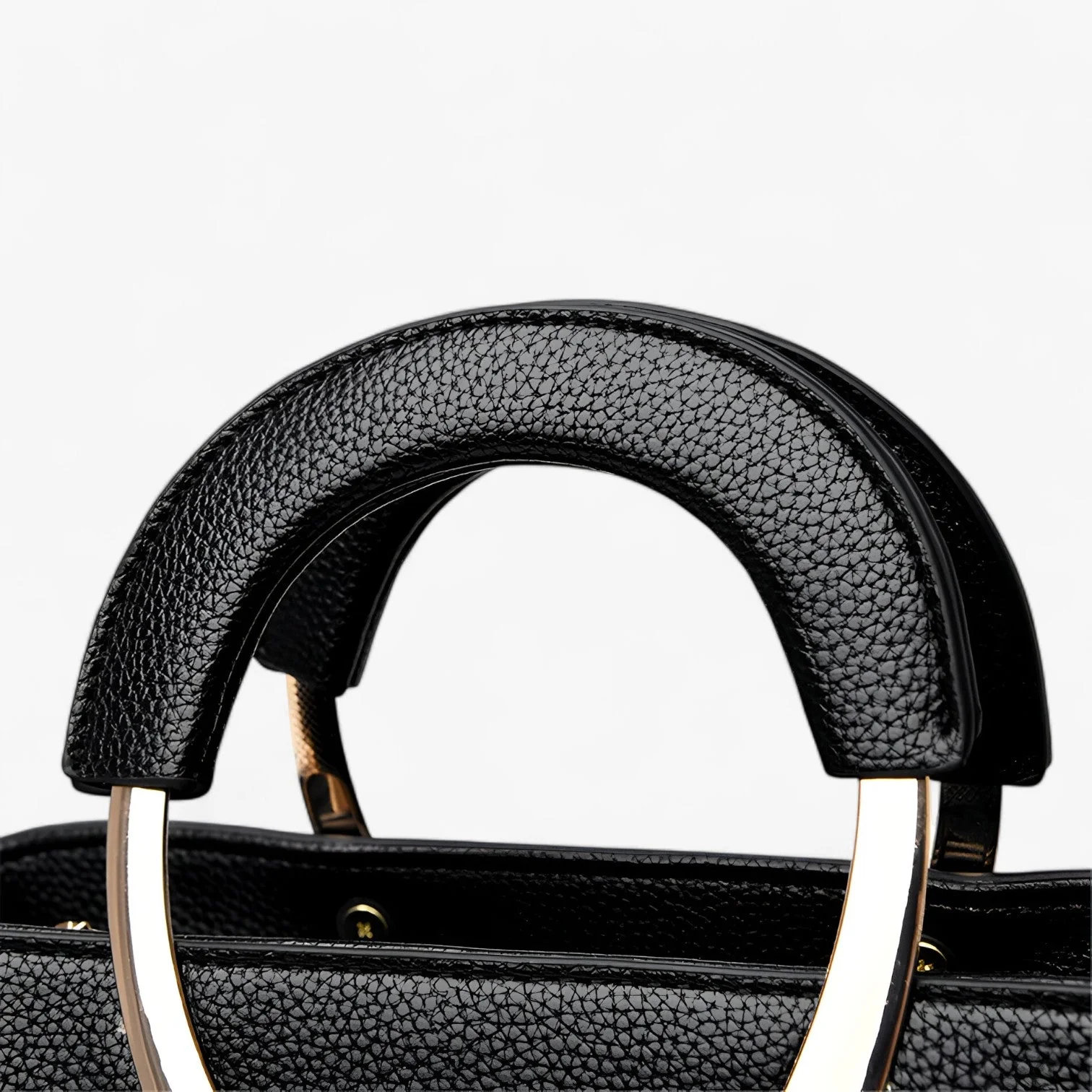 Borsa Donna a Mano in similpelle Elegante - Borsa a Tracolla da Lavoro e Cerimonia con Manici Rigidi