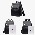 Zaino Donna in similpelle Elegante - Borsa Zainetto da Citta e Lavoro con Lampo