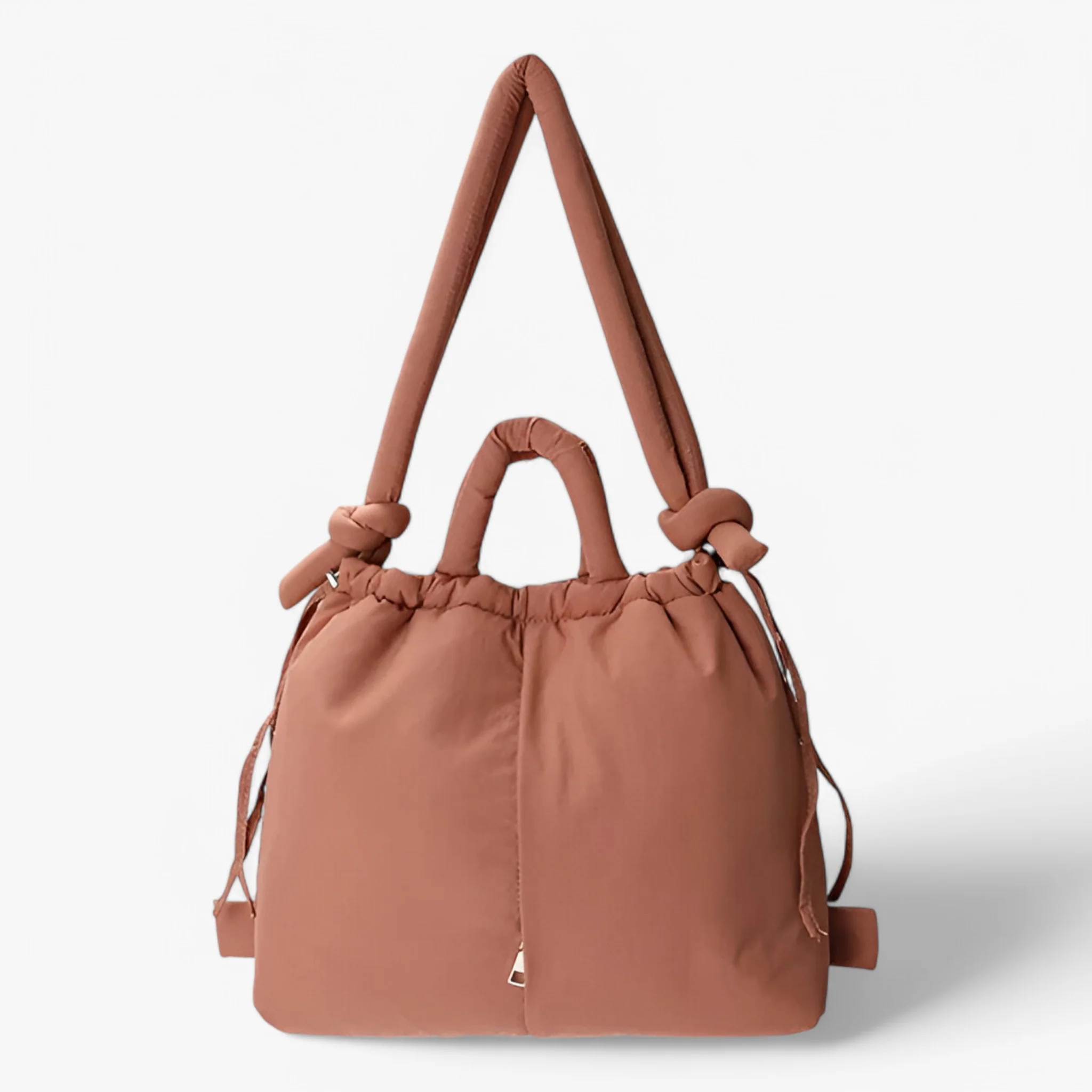 Borsa Puffer Donna grande Soffice con Manici a Nodo imbottita