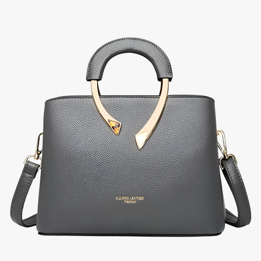Borsa Donna a Mano in similpelle Elegante - Borsa a Tracolla da Lavoro e Cerimonia con Manici Rigidi