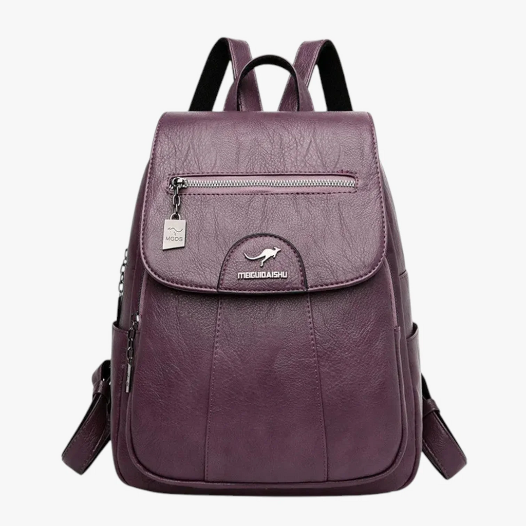 Zaino Donna in similpelle Elegante - Borsa Zainetto da Citta e Lavoro con Lampo