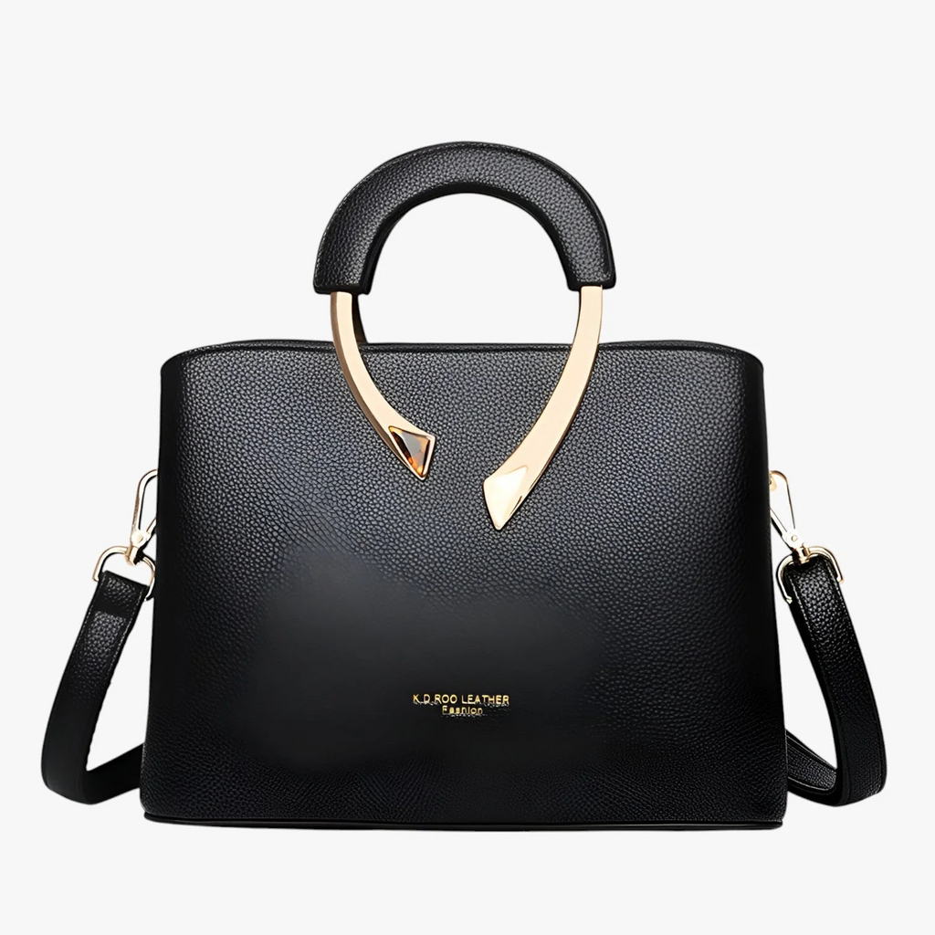 Borsa Donna a Mano in similpelle Elegante - Borsa a Tracolla da Lavoro e Cerimonia con Manici Rigidi