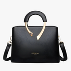 Borsa Donna a Mano in similpelle Elegante - Borsa a Tracolla da Lavoro e Cerimonia con Manici Rigidi