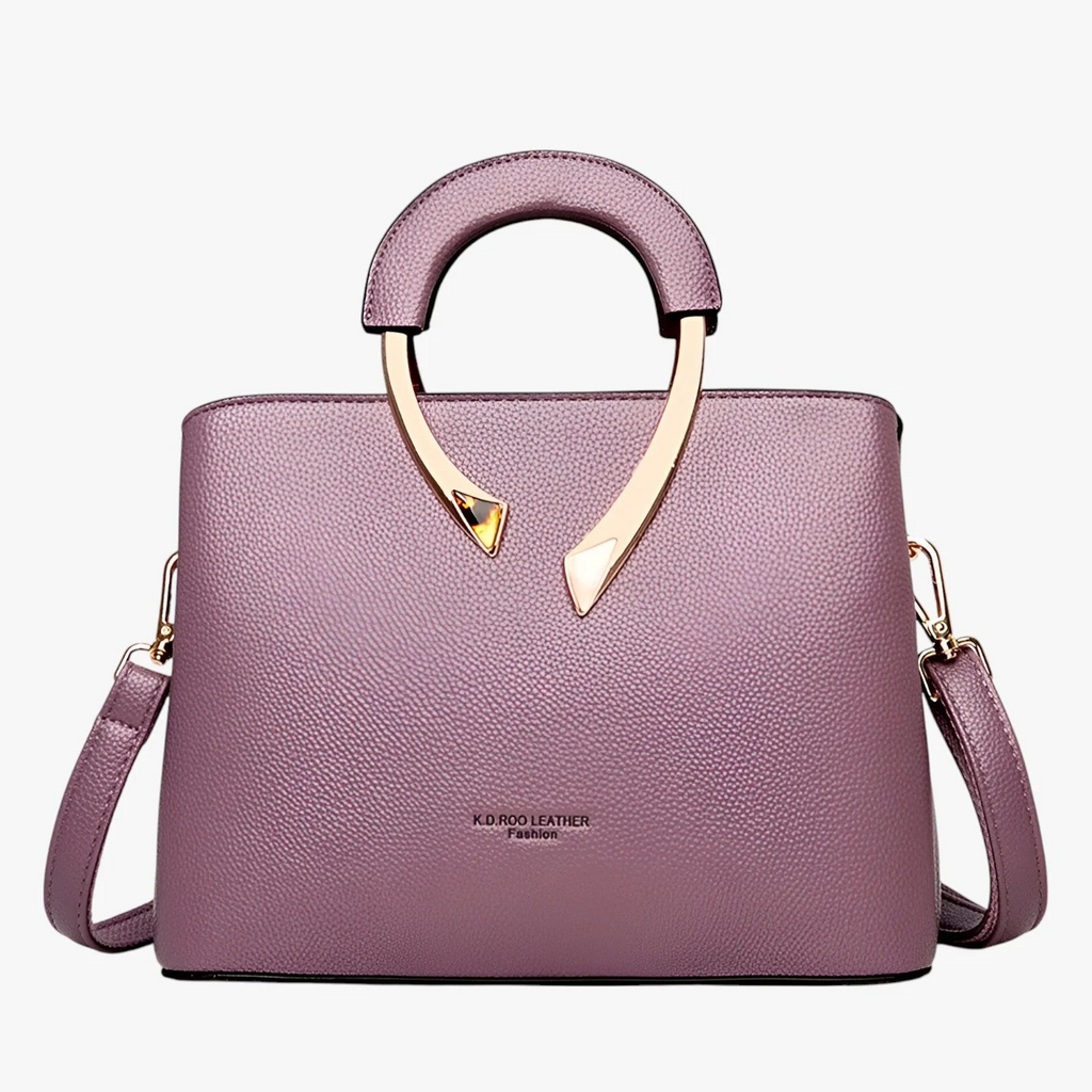 Borsa Donna a Mano in similpelle Elegante - Borsa a Tracolla da Lavoro e Cerimonia con Manici Rigidi