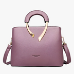 Borsa Donna a Mano in similpelle Elegante - Borsa a Tracolla da Lavoro e Cerimonia con Manici Rigidi