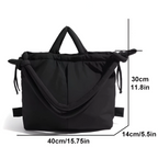 Borsa Puffer Donna grande Soffice con Manici a Nodo imbottita